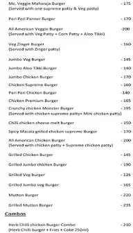 Burgers Man menu 3