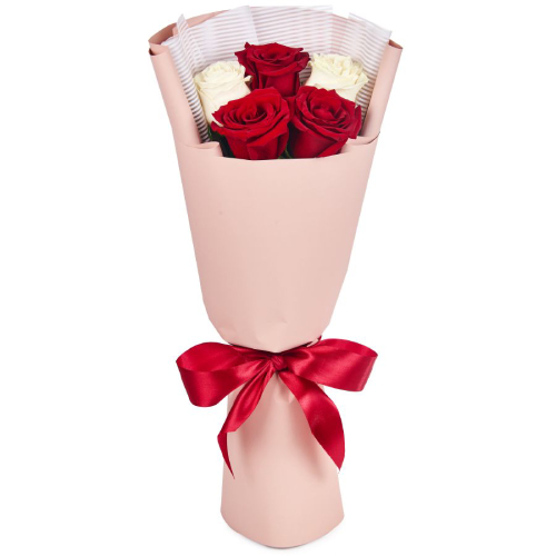 Pure Romance Bouquet - 5 roses bouquet