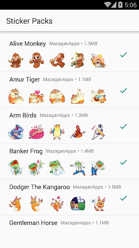Cute Animal Stickers - WAStickerApps