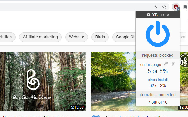 XB, block all ads chrome extension