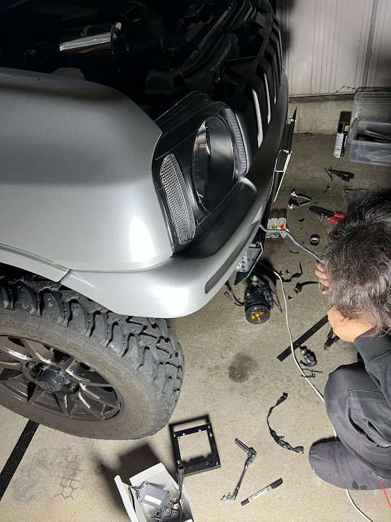 ジムニーのDIY・IPFフォグランプ・快適化に関するカスタム事例の投稿画像2枚目
