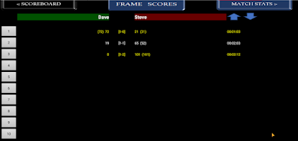 Snooker Scoreboard Screenshot