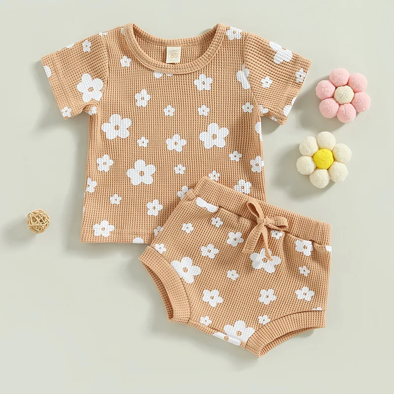 Title 2, Kinder tweedelige wafelprint pak. Comfortabel e...