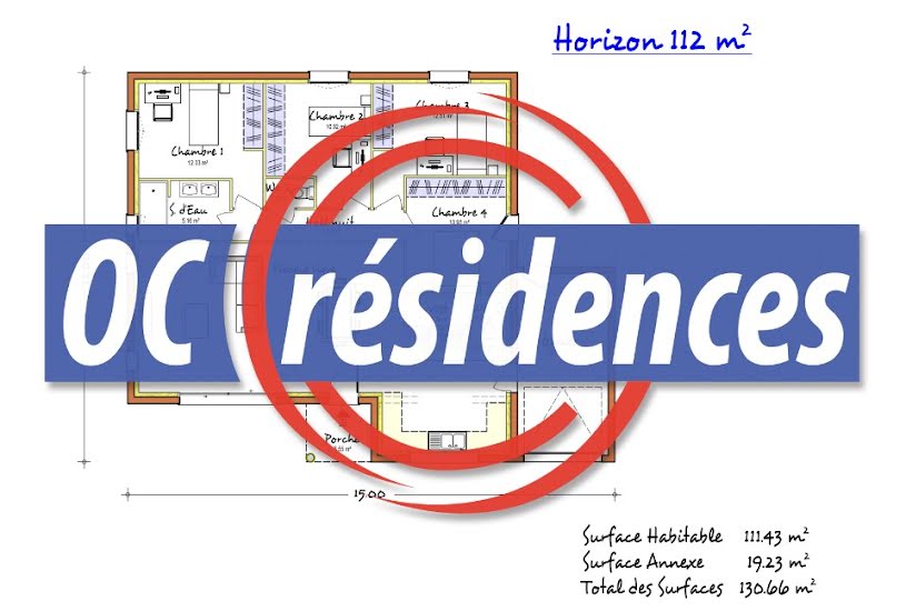  Vente Terrain + Maison - Terrain : 450m² - Maison : 112m² à Pouzolles (34480) 