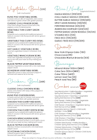 Hudson Chopsticks menu 1