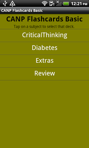 CANP Flashcards Basic