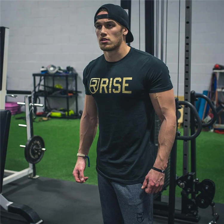 Herren Fashion T-Shirt Sommer Slim Sport Running Training – Atmungsaktiv und leicht, perfekt für Fitness, Joggen und Training.