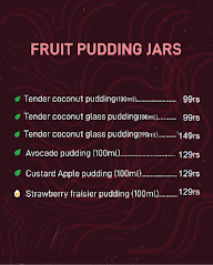 Pudding Jar menu 3