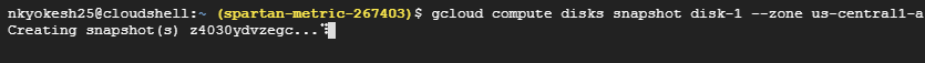 datacloudies snapshot gce