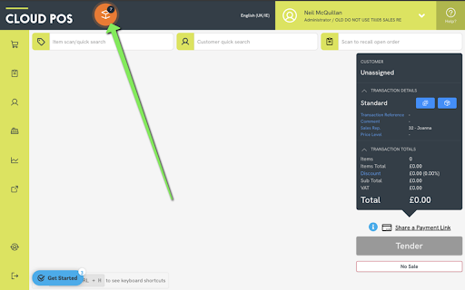 Citrus-Lime Cloud POS Chrome Notifier