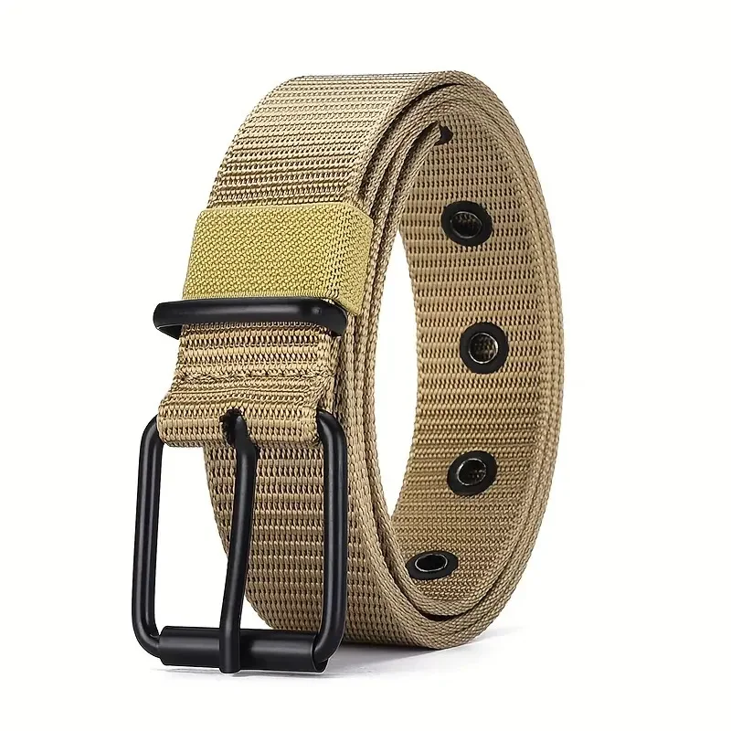 Ceinture pantalon homme en nylon tressé, polyvalente et facile à assortir. Ajustement parfait, durable et élégante. Idéale pour un usage quotidien et toutes tenues.