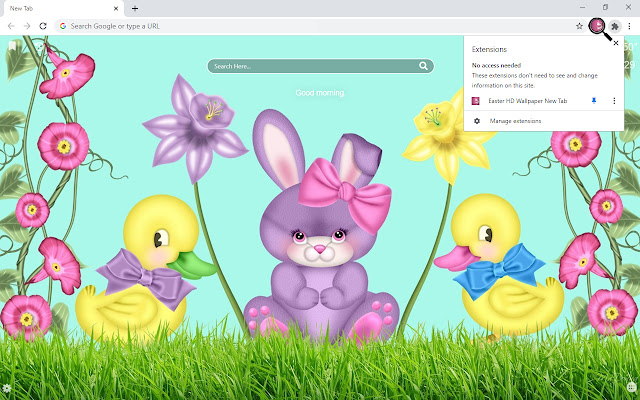 Easter HD Wallpaper New Tab