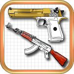 Cover Image of Download How To Draw Guns 1.2 APK