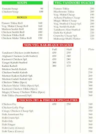 Chawla's Tandoori Junction menu 1