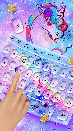 Water Star Unicorn - Keyboard Theme