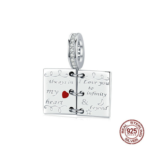 Title 3, Sterling Silver DIY Bracelet Pendant Ornament A...