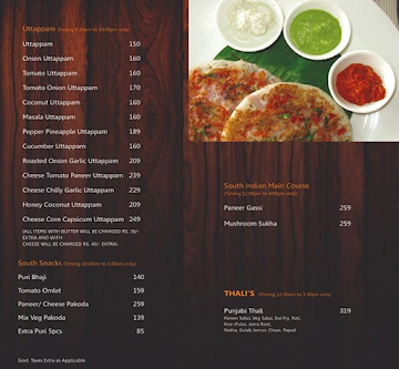 Balaji Pure Veg menu 
