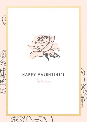 Happy Valentine's - Valentine's Day Card template