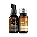 Ustraa Vitamin C Face Serum - 30ml & Beard Growth Oil - 35ml