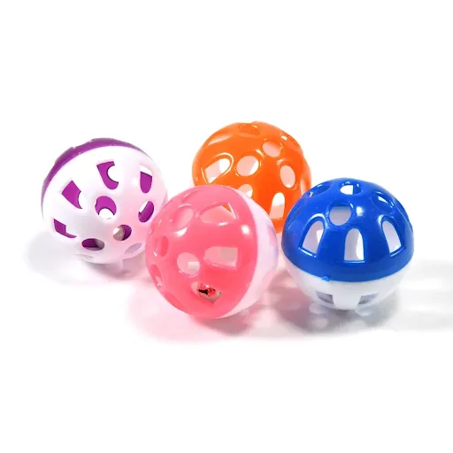 10pcs Pet Parrot Toy Colorful Hollow Rolling Bell Ball Bird Toy Parakeet Cockatiel Parrot Chew Cage Fun Toys Pet Bird Su