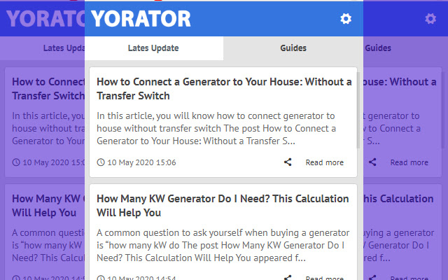 Yorator - Latest News Update chrome extension