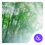 Cover Image of Télécharger Forest Green Frees theme-APUS Launcher theme 546.0.1001 APK