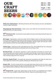 Gateway Taproom menu 5