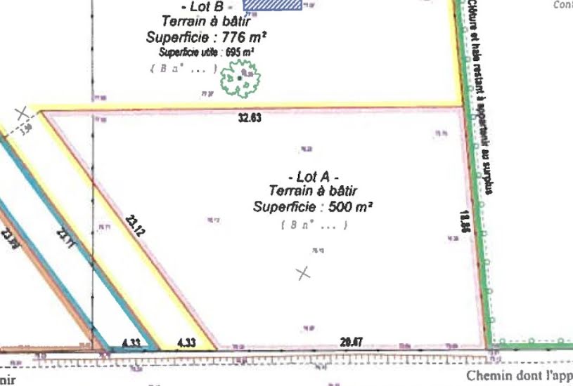  Vente Terrain à bâtir - 500m² à Nointot (76210) 