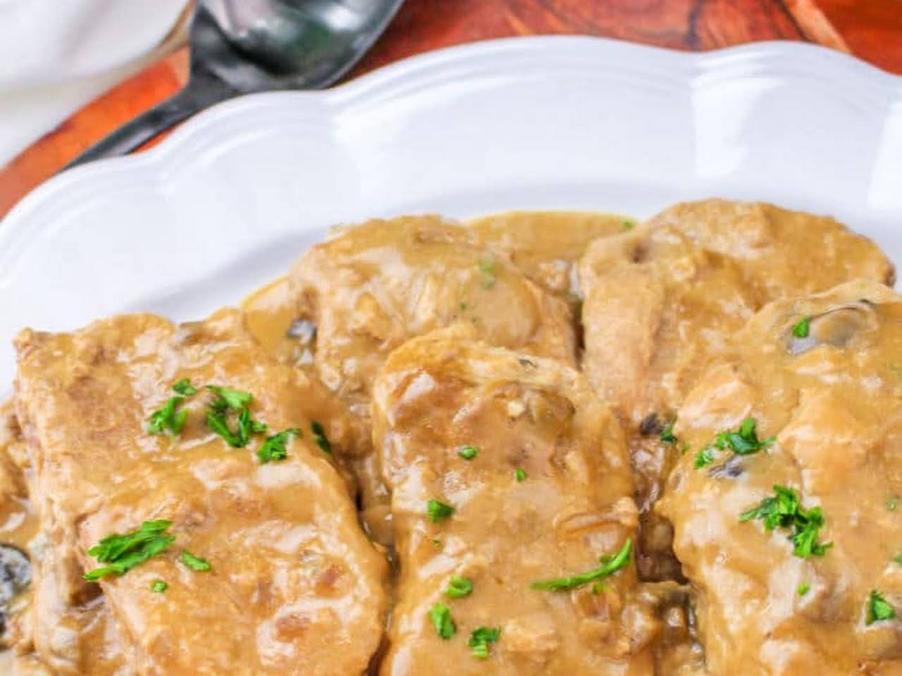 Crock Pot Pork Chops (with gravy) - Spend With Pennies