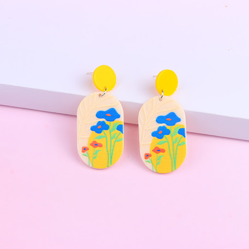 Title 9, Womens Fashion Simple Acrylic Earrings Lightwe...