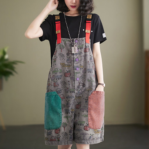 Title 4, One Piece Straight Strap Pants for a stylish an...