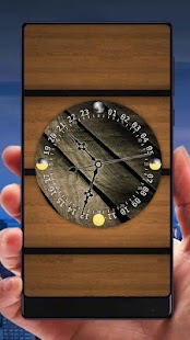Wood Analog Clock Live Wallpaper - náhled