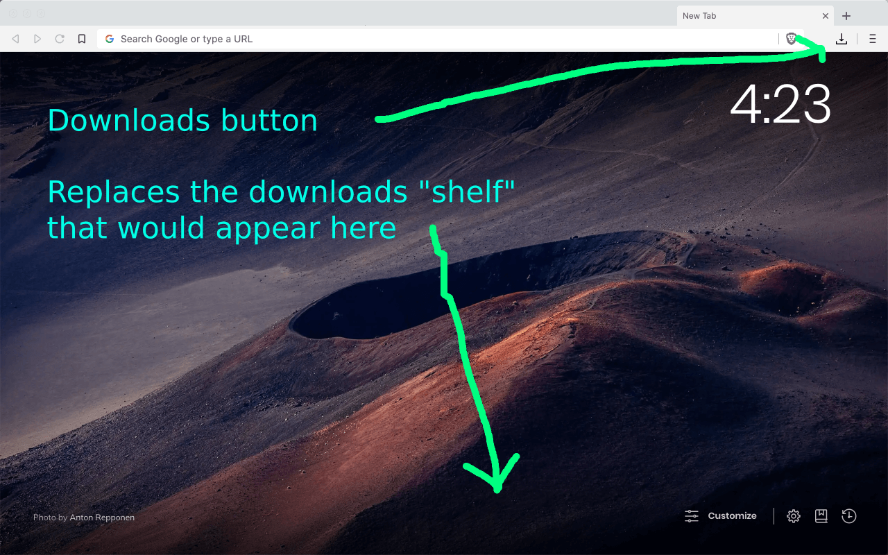 Disable Download Shelf Preview image 0