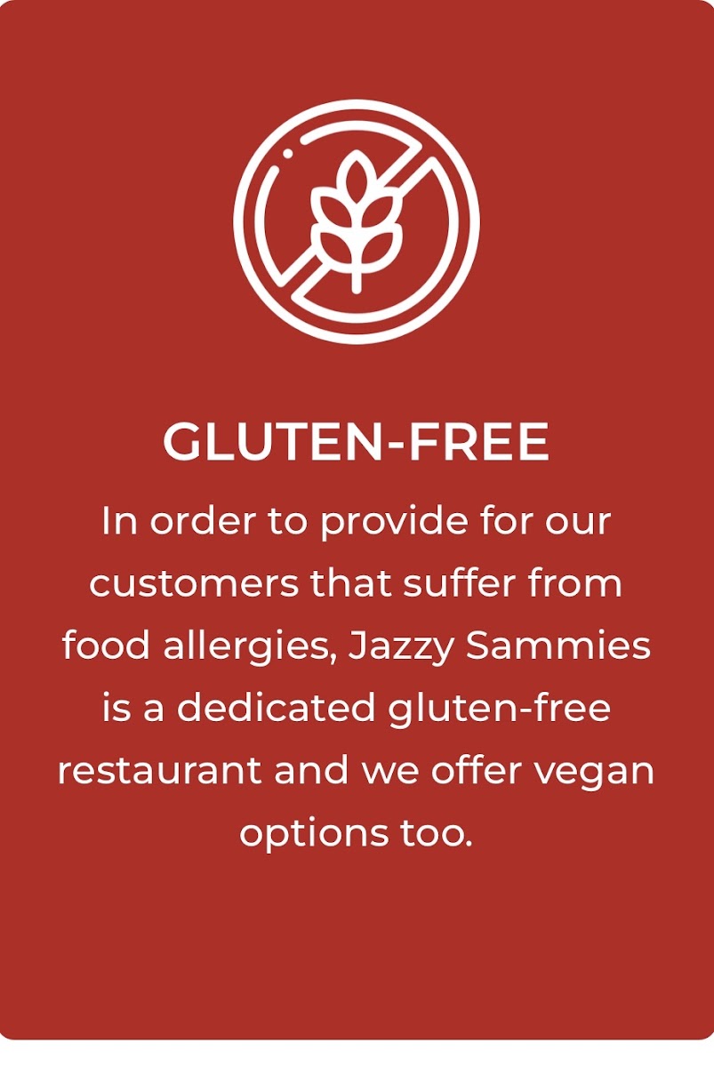 Gluten-Free at Jazzy Sammies
