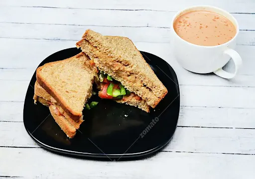 Ghar Ka Aloo Sandwich And Desi Chai