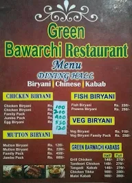 Green Bawarchi menu 4