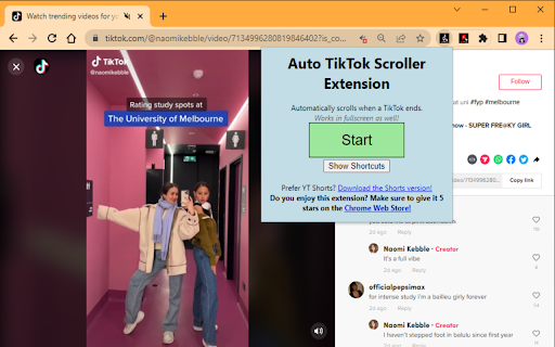 Auto TikTok Scroller