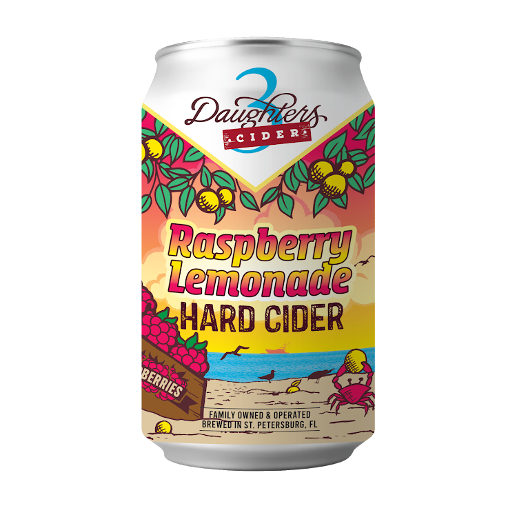 Logo of 3 Daughters Raspberry Lemonade Cider