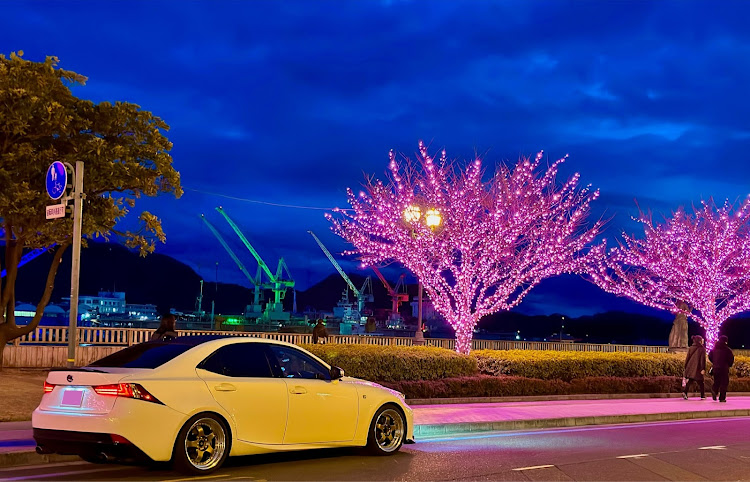 ISの尾道駅・なんちゃって夜桜に関するカスタム事例の投稿画像2枚目