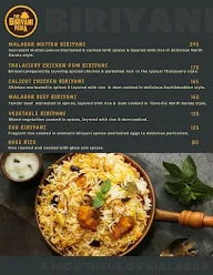 The Biriyani Pedia menu 1