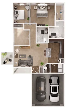 Edgewater 3 Floorplan Diagram