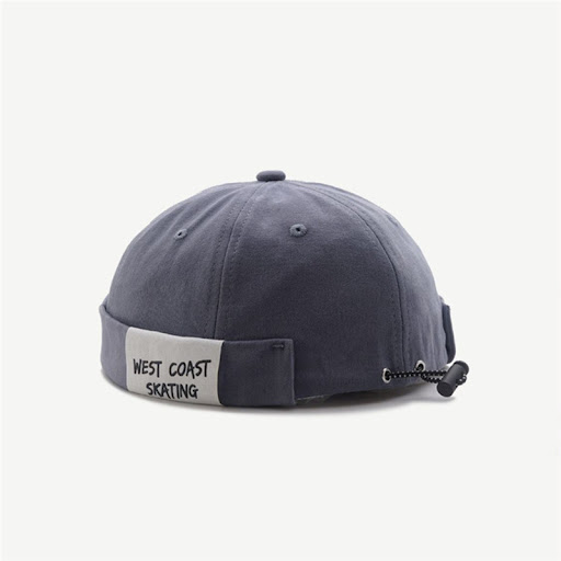 Title 6, Letter Cloth Logo Melon Leather Hat, a stylish ...