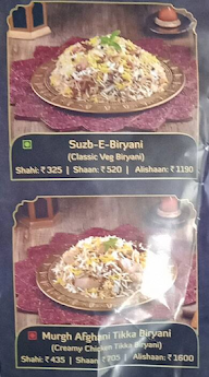 Behrouz Biryani menu 1