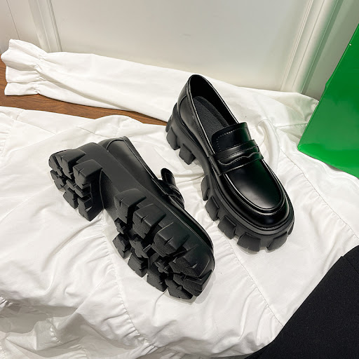 Title 5, British Style Wide Fat Foot Loafers Comfortable...