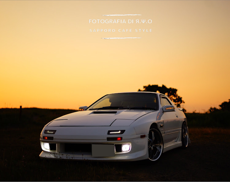 RX-7のえふすぅいーと夕景リベンジ・ヒトリセブンdayに関するカスタム事例の投稿画像1枚目