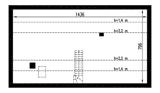 Zaufany - wariant I (aranżacja 3) - A106a+AR3 - Rzut poddasza do indywidualnej  adaptacji (58,3m2 powierzchni użytkowej)