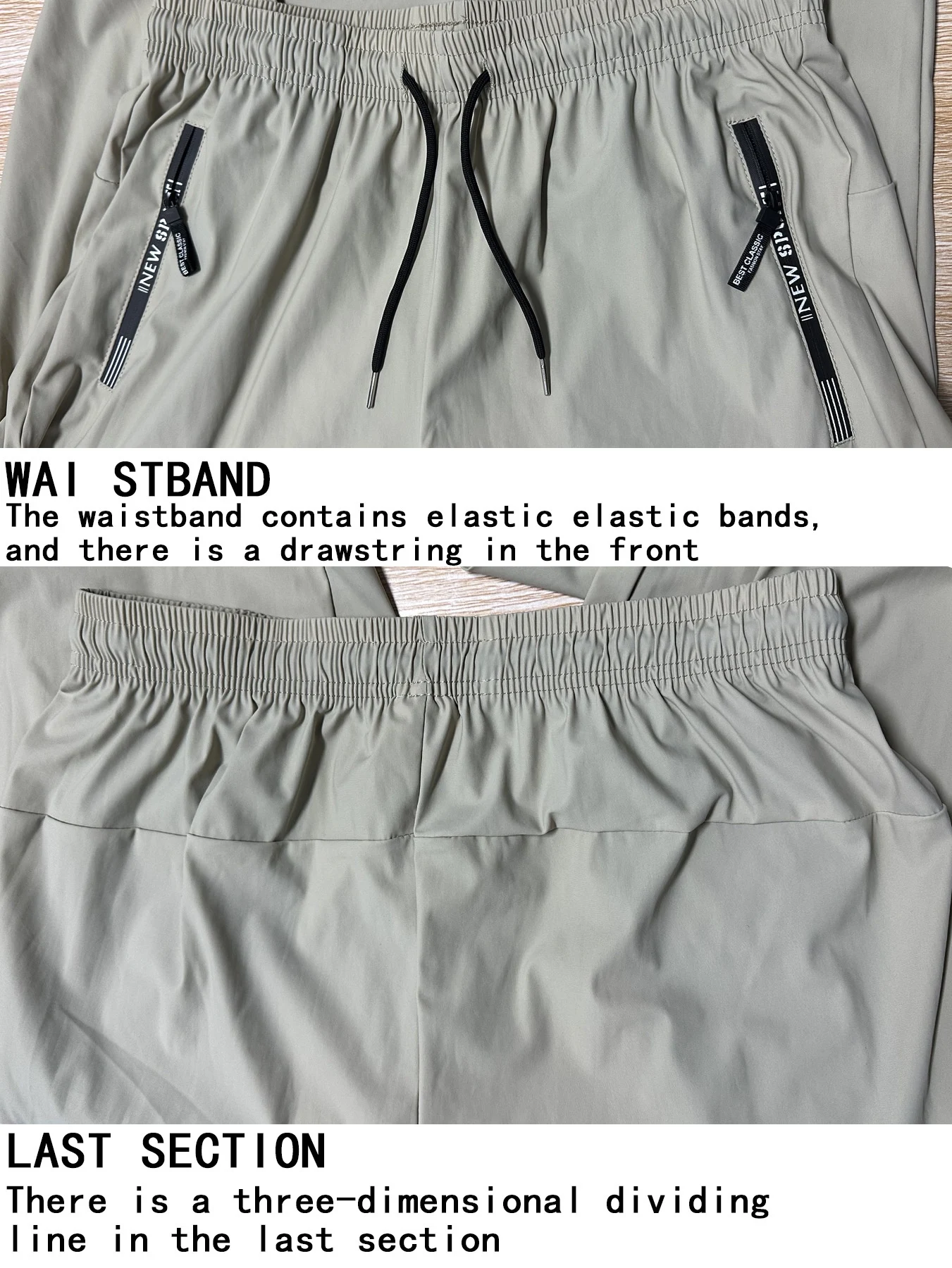 Title 30, Mens Nylon Ice Silk Trousers Thin Breathable a...