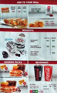 McDonald's menu 3