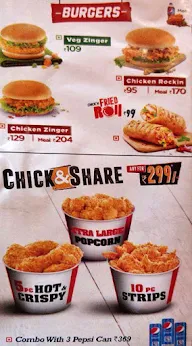 KFC menu 1