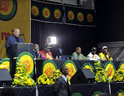 President Jacob Zuma attends the ANC Youth League's 25th national elective congress on September 6, 2015 at Gallagher Convention Centre in Midrand, South Africa. Collen Maine was elected as the league's new president.